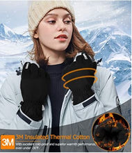 Load image into Gallery viewer, Cevapro -30℉ Waterproof Winter Gloves Suede 3M Insulated Gloves for Men Women Cold Weather Running Hiking Skiing