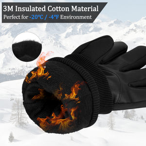 Cevapro -30℉ Winter Gloves Touchscreen Gloves Thermal Gloves for Running Hiking