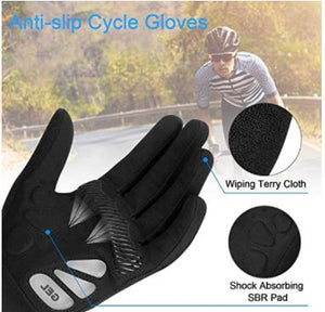 Cevapro Winter Gloves Suede Warm Gloves Waterproof Thermal Gloves for Men Women